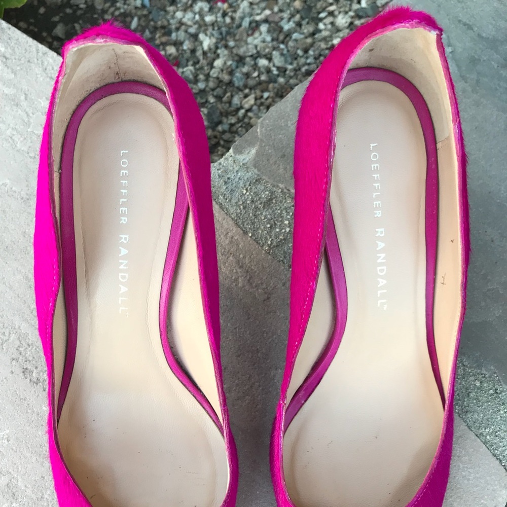 Loeffler Randall Fuchsia Pony Hair Pump - Picture 4 of 7